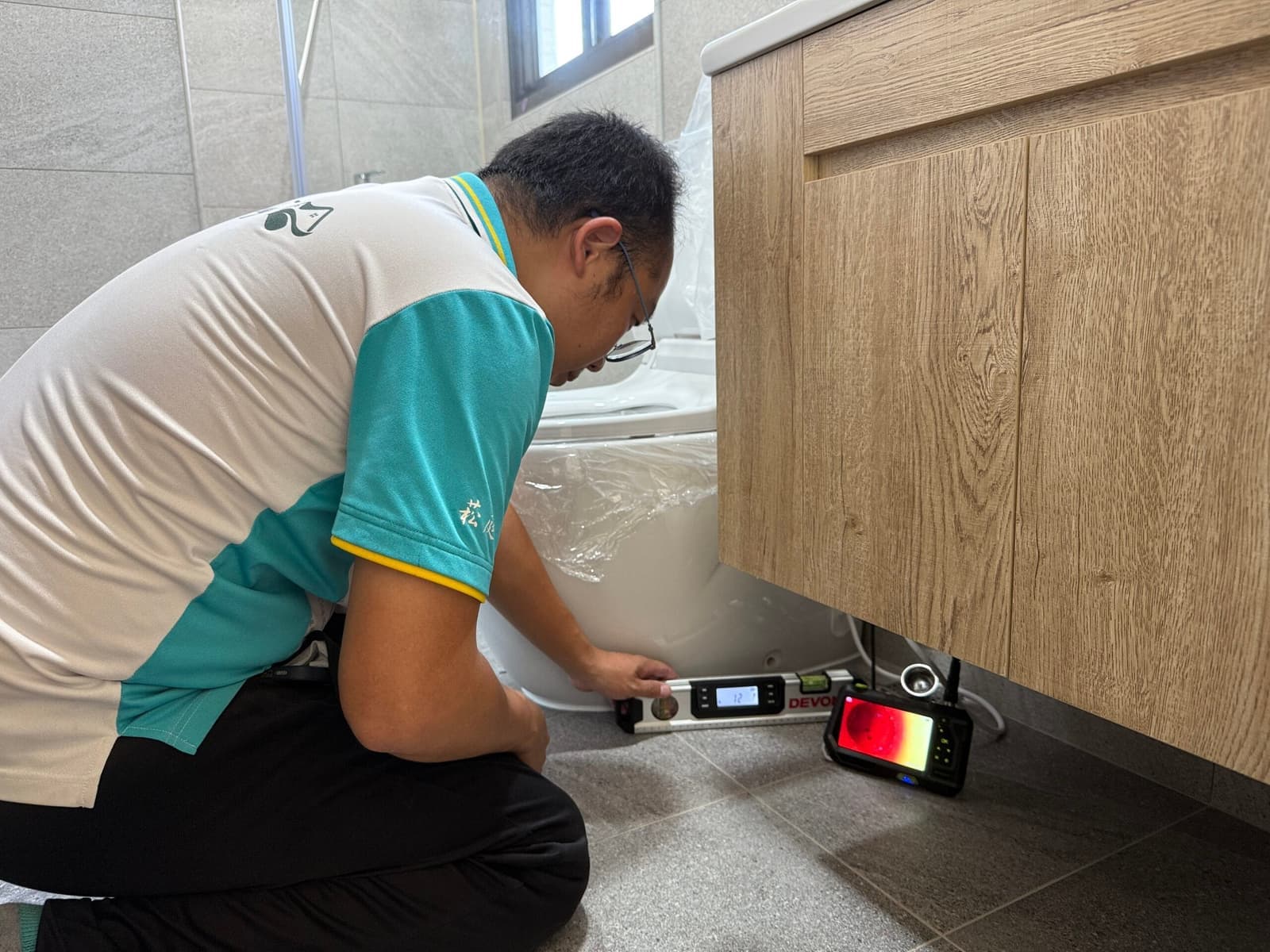 排水孔內視鏡檢測-洩水坡度檢測